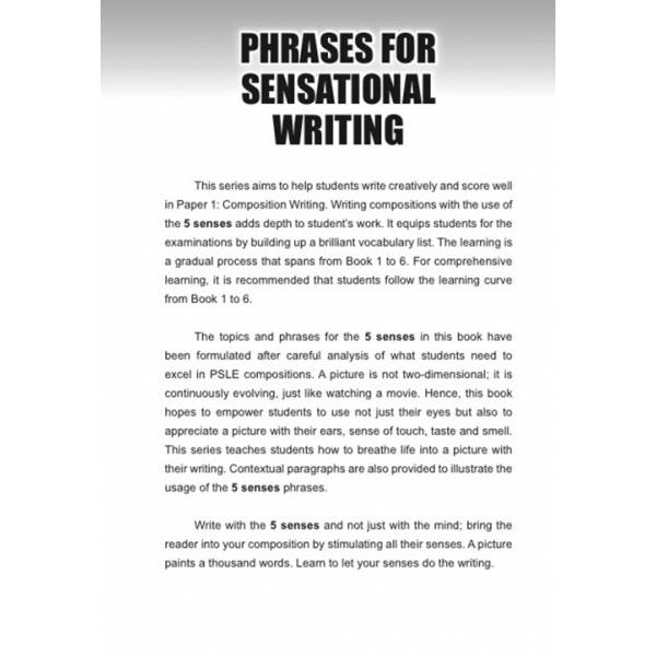 Phrases for Sensational Writing 5