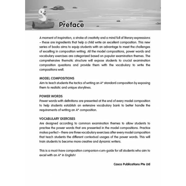 English Vocab Workbook for Creative Writing 6