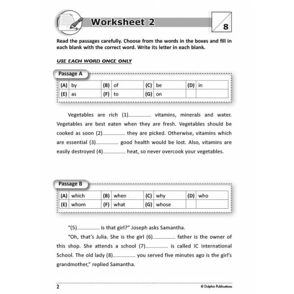 Primary Grammar Worksheets 1