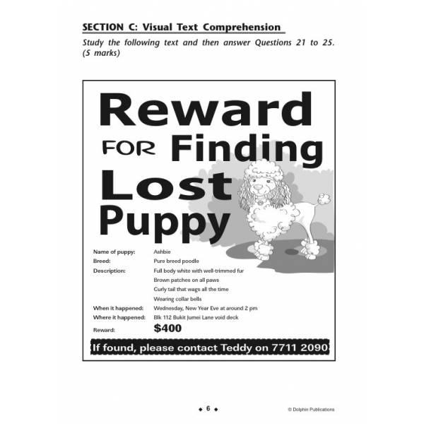 Primary 1 English Model Papers