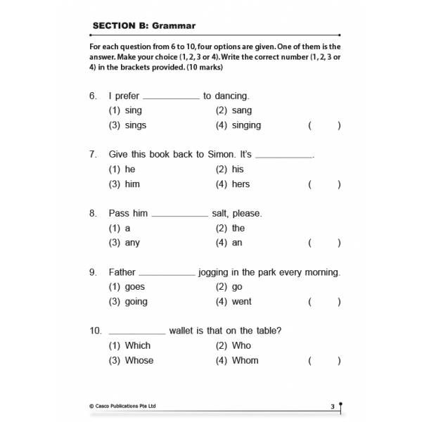 New English Language Trial Examinations 2