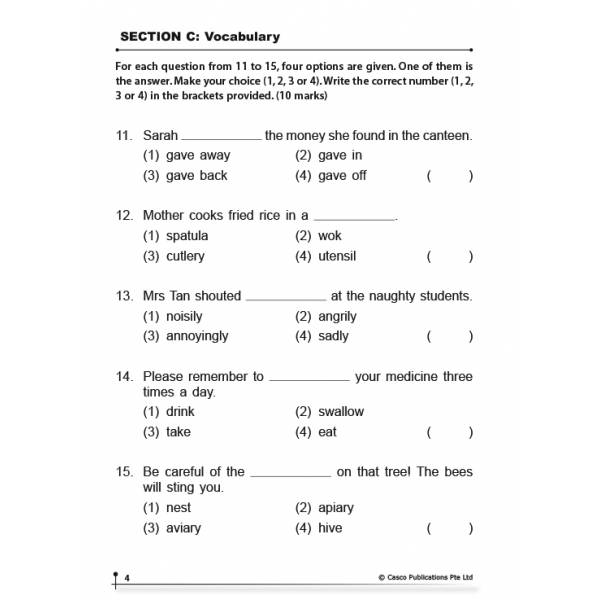 New English Language Trial Examinations 2