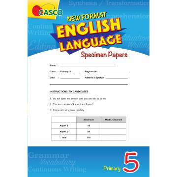 New Format English Language Specimen Paper Primary 5 (Pack)