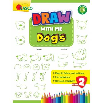 Preschool Draw with Me for Ages 4-6 Book 2: Dogs