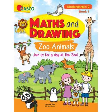 Preschool Maths and Drawing Book 1: Zoo