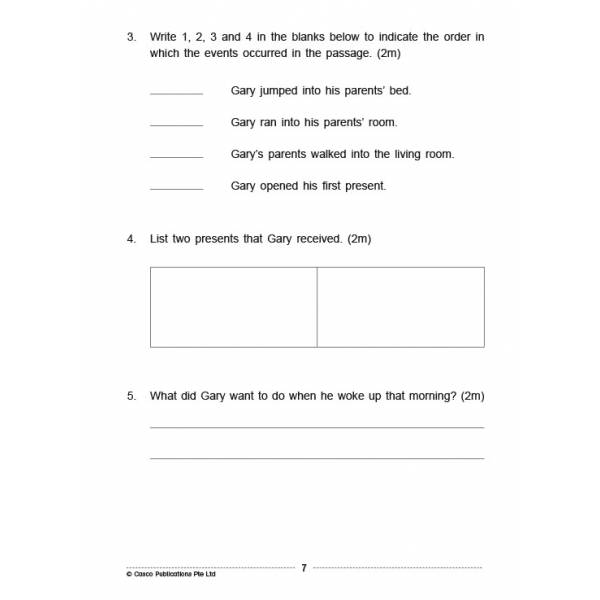 Comprehension Visual Text Open-Ended 2