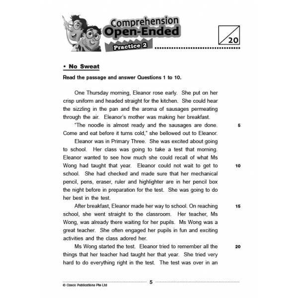 Comprehension Visual Text Open-Ended 3
