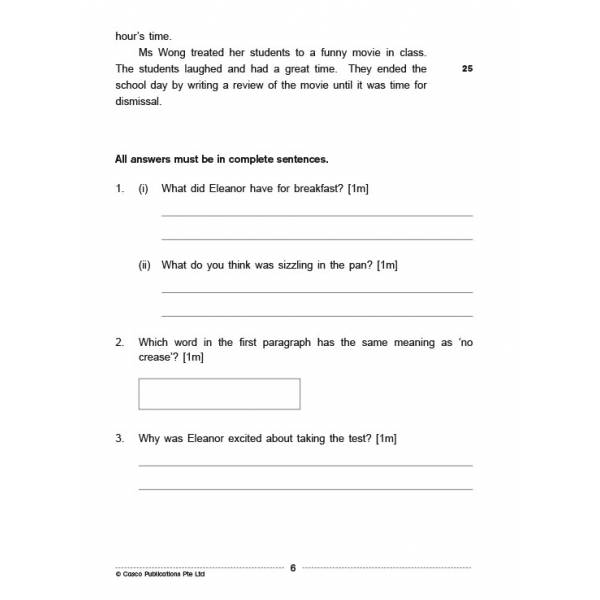 Comprehension Visual Text Open-Ended 3