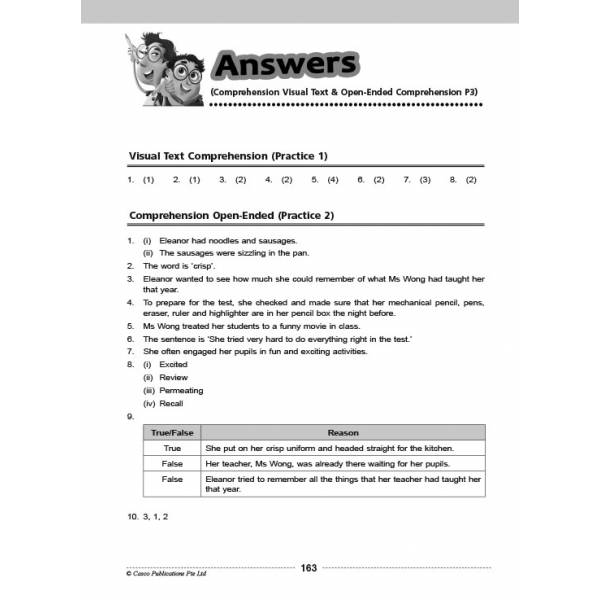 Comprehension Visual Text Open-Ended 3
