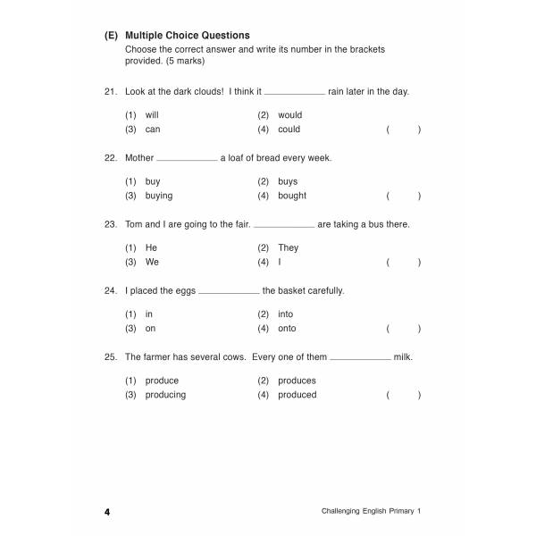 Challenging English Primary 1 - 2nd Edition