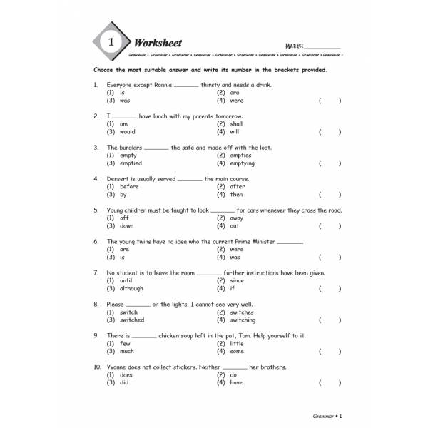 Grammar & Vocabulary 6