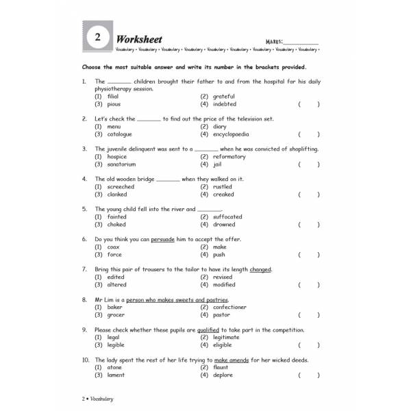 Grammar & Vocabulary 6