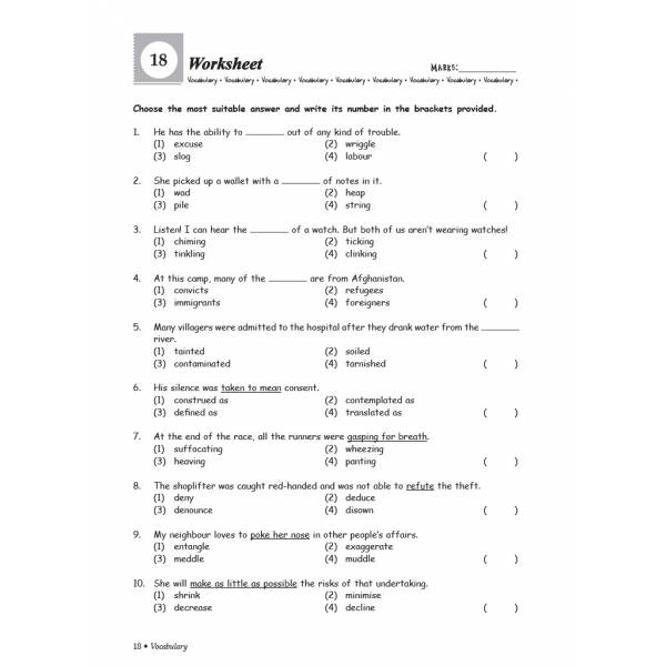 Grammar & Vocabulary 6