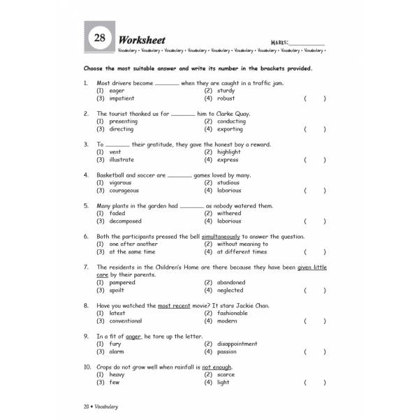 Grammar & Vocabulary 6