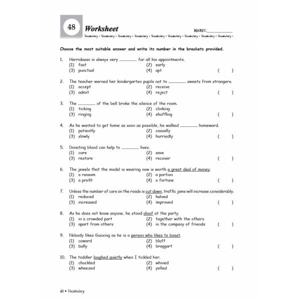 Grammar & Vocabulary 6