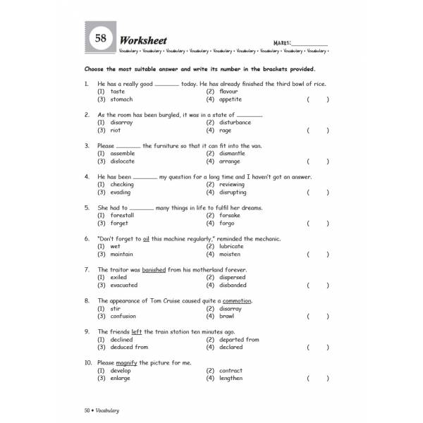 Grammar & Vocabulary 6