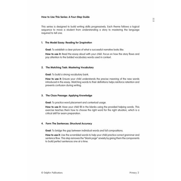 Composition Writing Exercises Primary 2 (Pack)