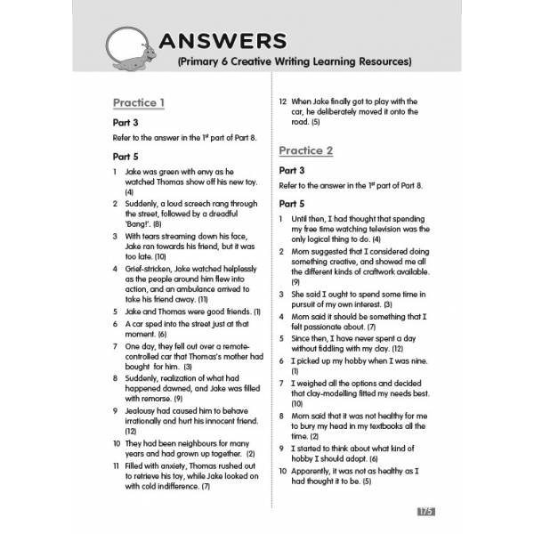 Creative Writing Learning Resources 6