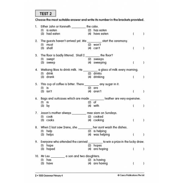 Primary 4 1000 Grammar - Revised Edition