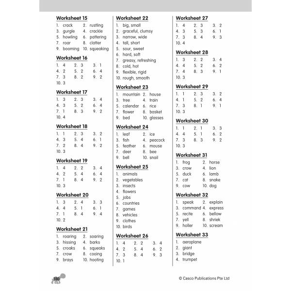 Primary 1 1000 Vocabulary - 3rd Edition