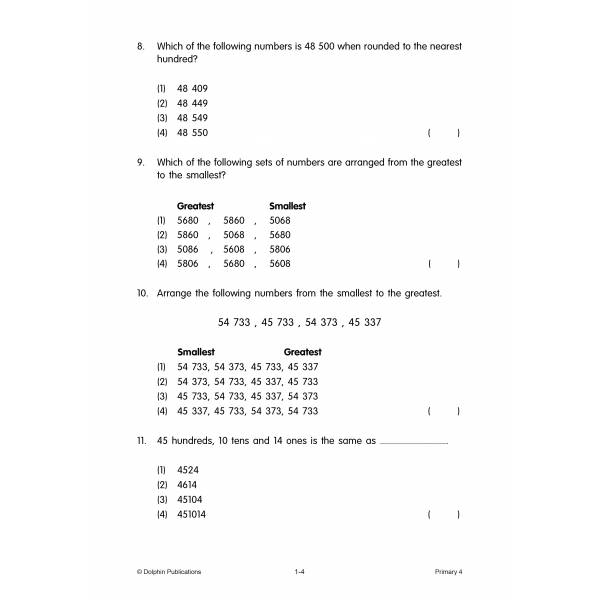 Primary 4 Mathematics