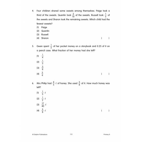Topical Maths Worksheets Primary 6 (Pack) - 2nd Edition