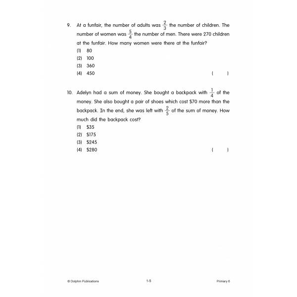 Topical Maths Worksheets Primary 6 (Pack) - 2nd Edition
