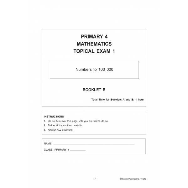 Primary 4 Exam Questions Topical Maths (Pack) - 2nd Edition