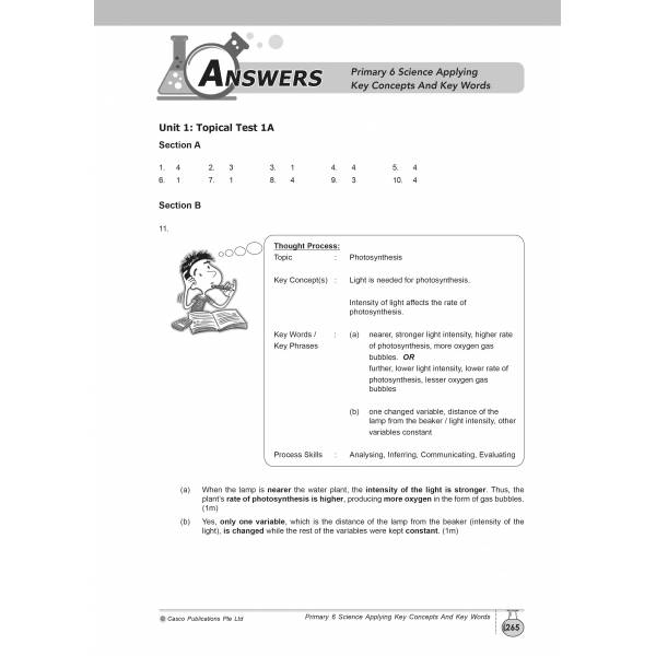 Science Applying Key Concepts & Key Words Primary 6 - 2nd Edition