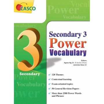 Secondary 3 Power Vocabulary