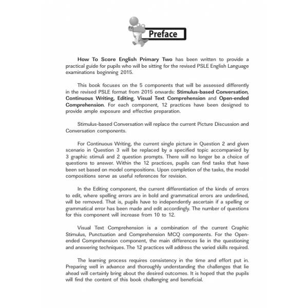 How to Score English Primary 2