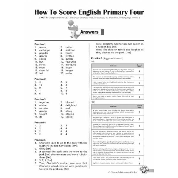 How to Score English Primary 4