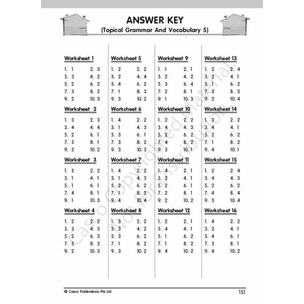 Topical Grammar and Vocabulary Primary 5