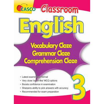 Classroom English Vocab/Grammar/ Comprehension Cloze 3