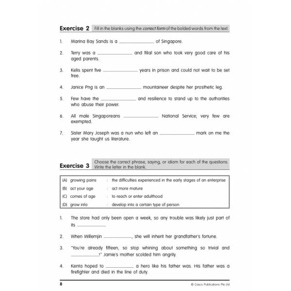 Secondary 2 Vocabulary in Context