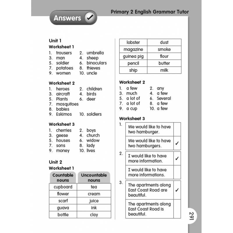 Grammar Tutor Primary 2