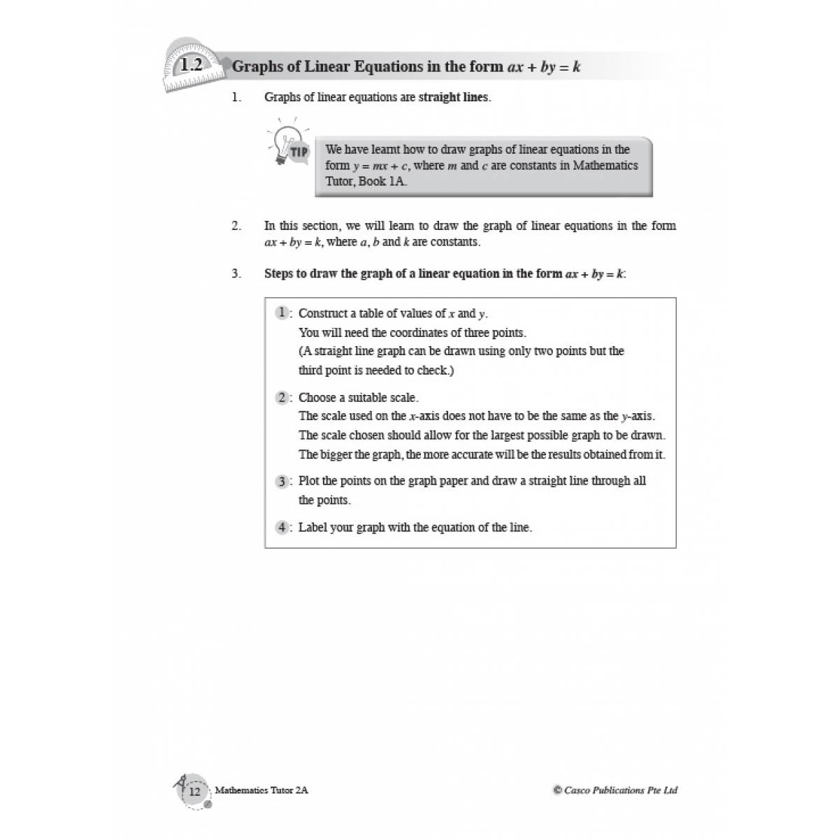 Secondary Mathematics Tutor 2A
